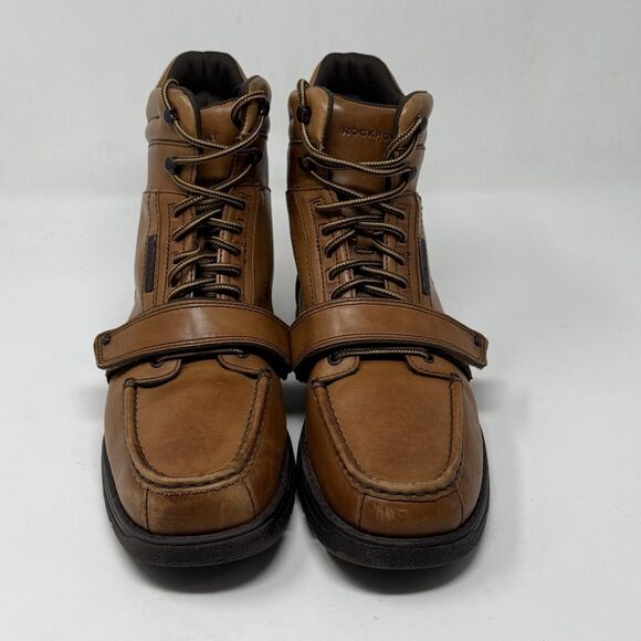 Rockport XCS Chukka Boots Mens 11 M Brown Leather Cross Strap High Ankle Lace Up main image 10